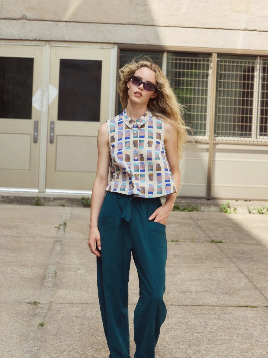 Eve Gravel Nikki Shirt - Blue/Gold or Yellow/Gold (Online Exclusive) - Image 8