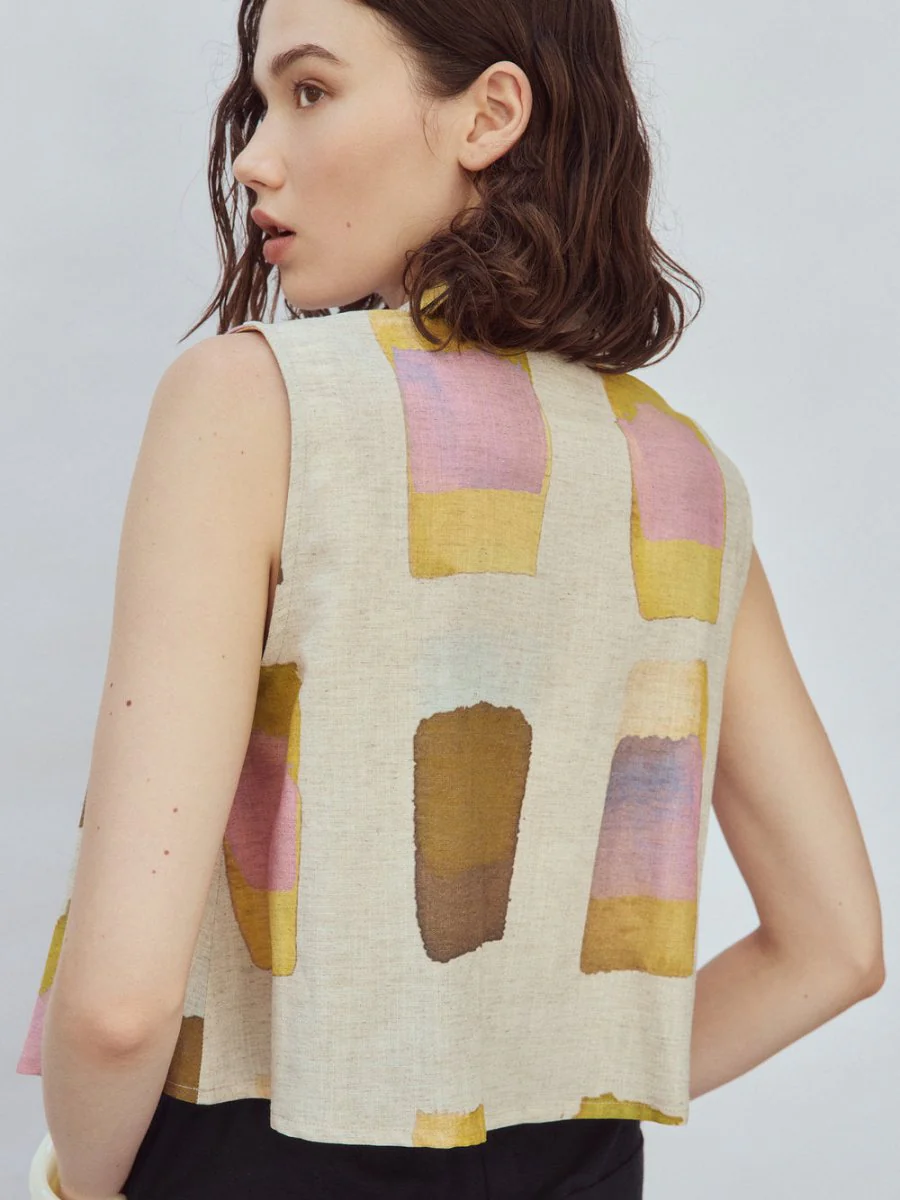 Eve Gravel Nikki Shirt - Blue/Gold or Yellow/Gold (Online Exclusive) - Image 2