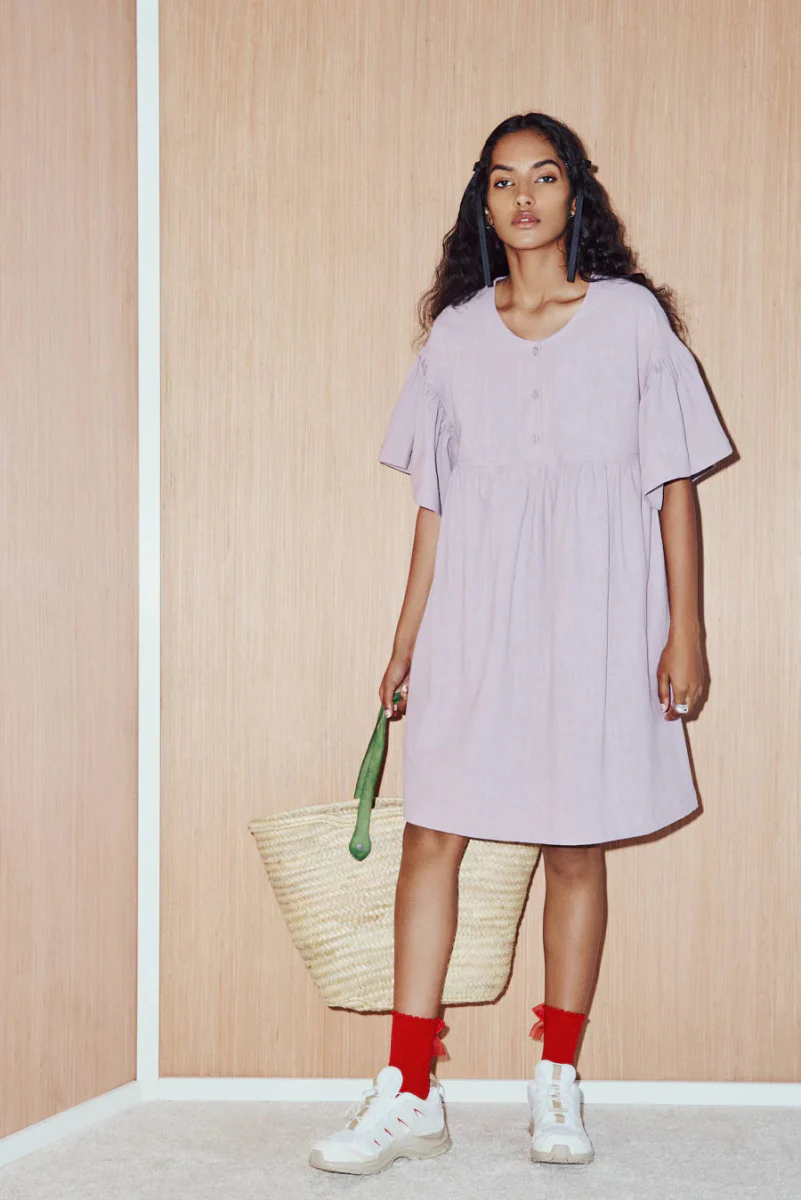 Eve Gravel Peonie Dress - Various Colours (Online Exclusive) - Image 10
