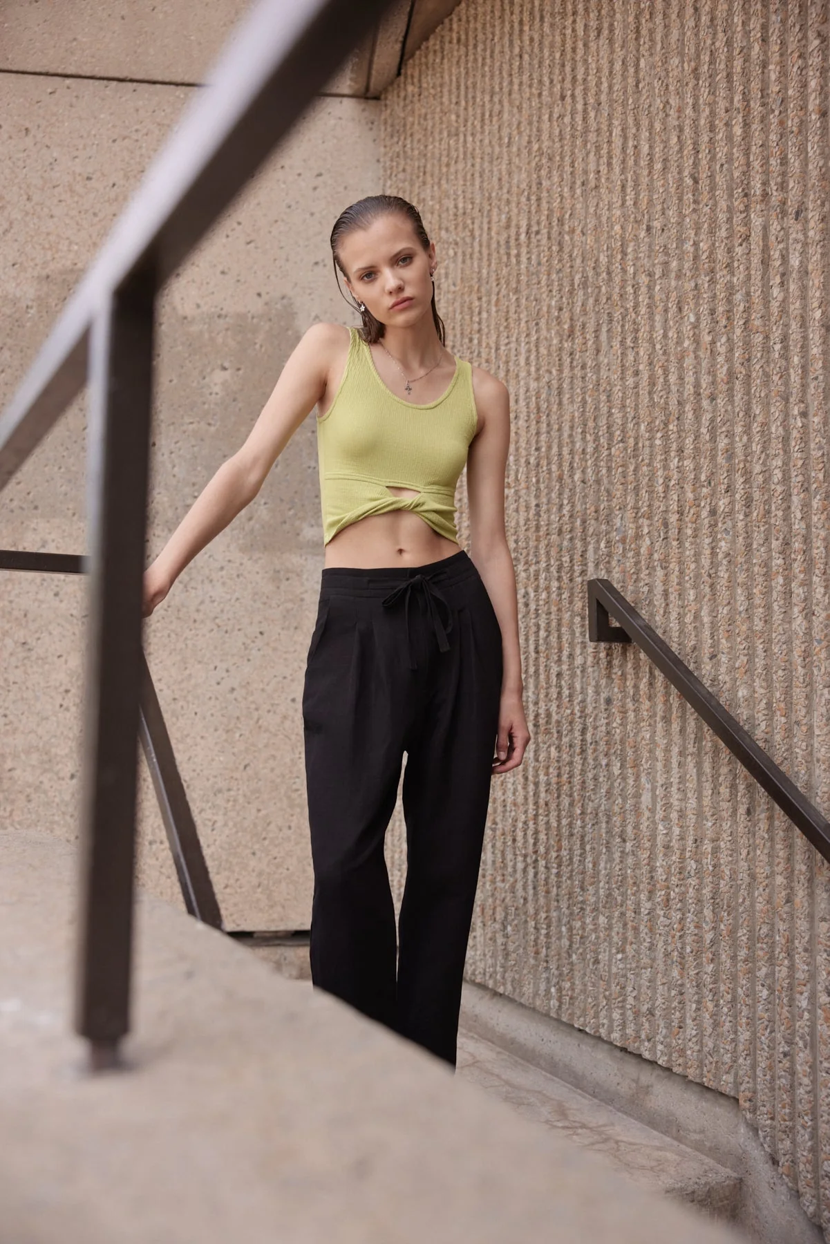 Eve Gravel Perse Top (Online Exclusive) - Image 5