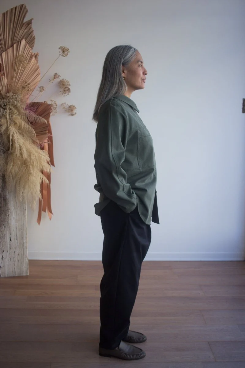 Eve Gravel Pompei Overshirt - Khaki (In Store) - Image 3