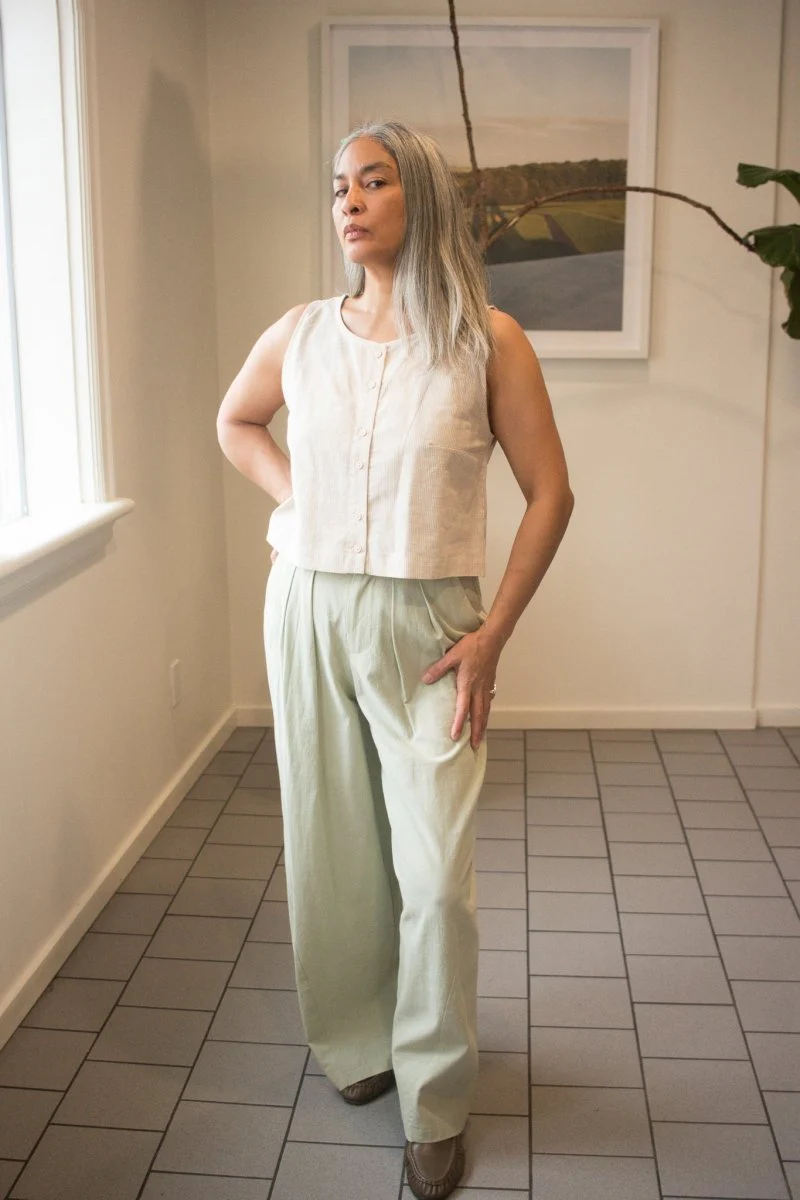 Jennifer Glasgow Zoe Trouser (Light Sage)
