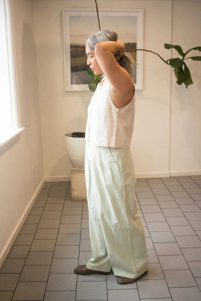 Jennifer Glasgow Zoe Trouser (Light Sage) - Image 2
