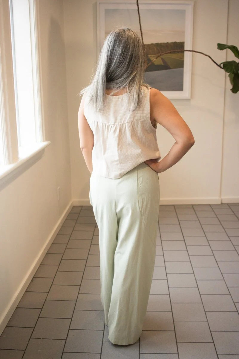 Jennifer Glasgow Zoe Trouser (Light Sage) - Image 3