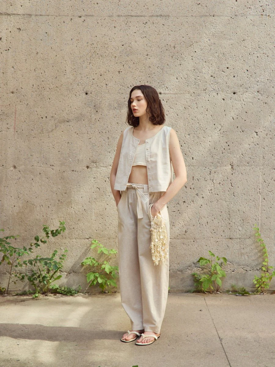 Eve Gravel Rosalie Top - Beige or Blue (Online Exclusive) - Image 8