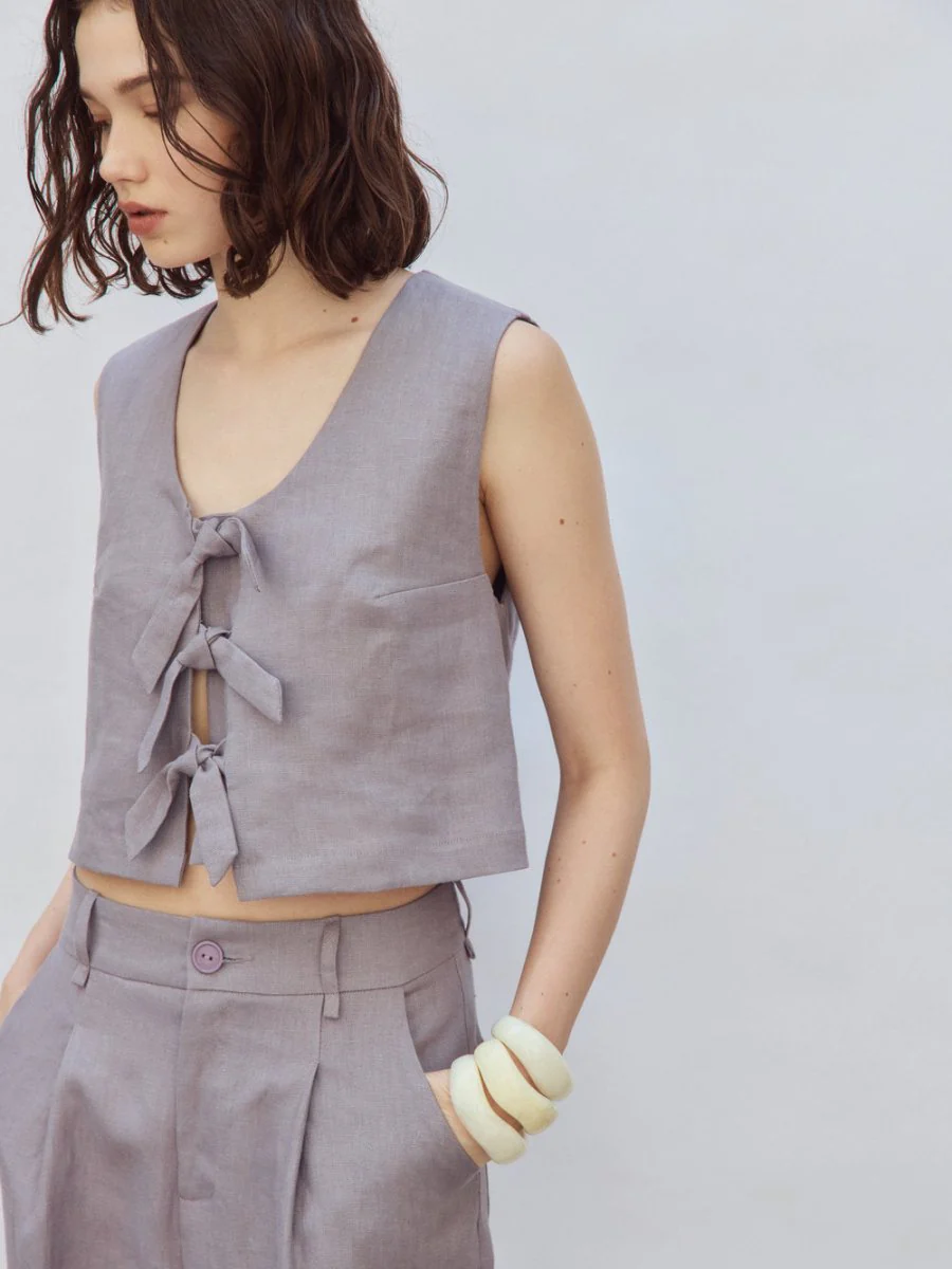 Eve Gravel Saxon Vest - Various Colours (Online Exclusive) - Image 7