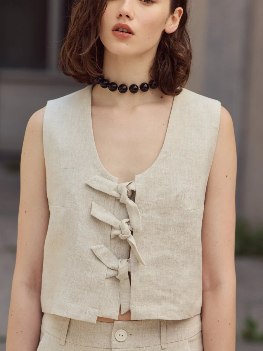 Eve Gravel Saxon Vest - Various Colours (Online Exclusive) - Image 9