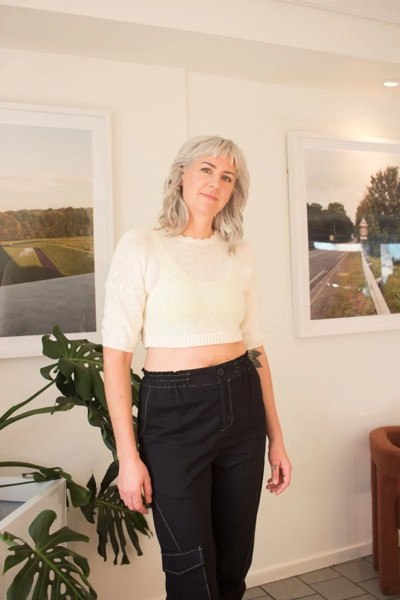 Eve Gravel Syers Top - Lavender or Cream (Online Exclusive) - Image 2