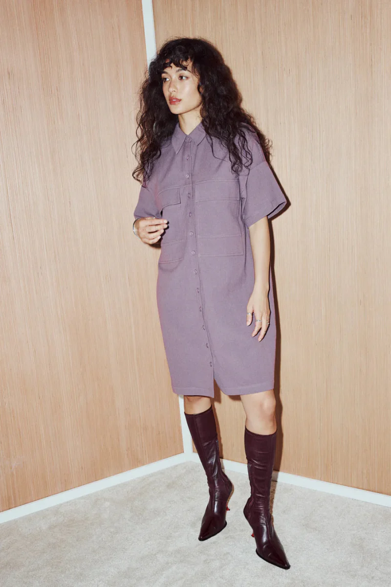 Eve Gravel Veil Shirt Dress - Various Colours (Online Exclusive)