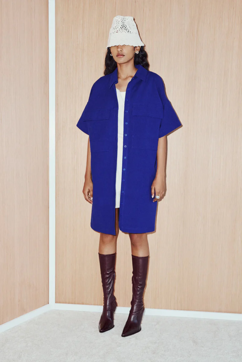 Eve Gravel Veil Shirt Dress - Various Colours (Online Exclusive) - Image 3