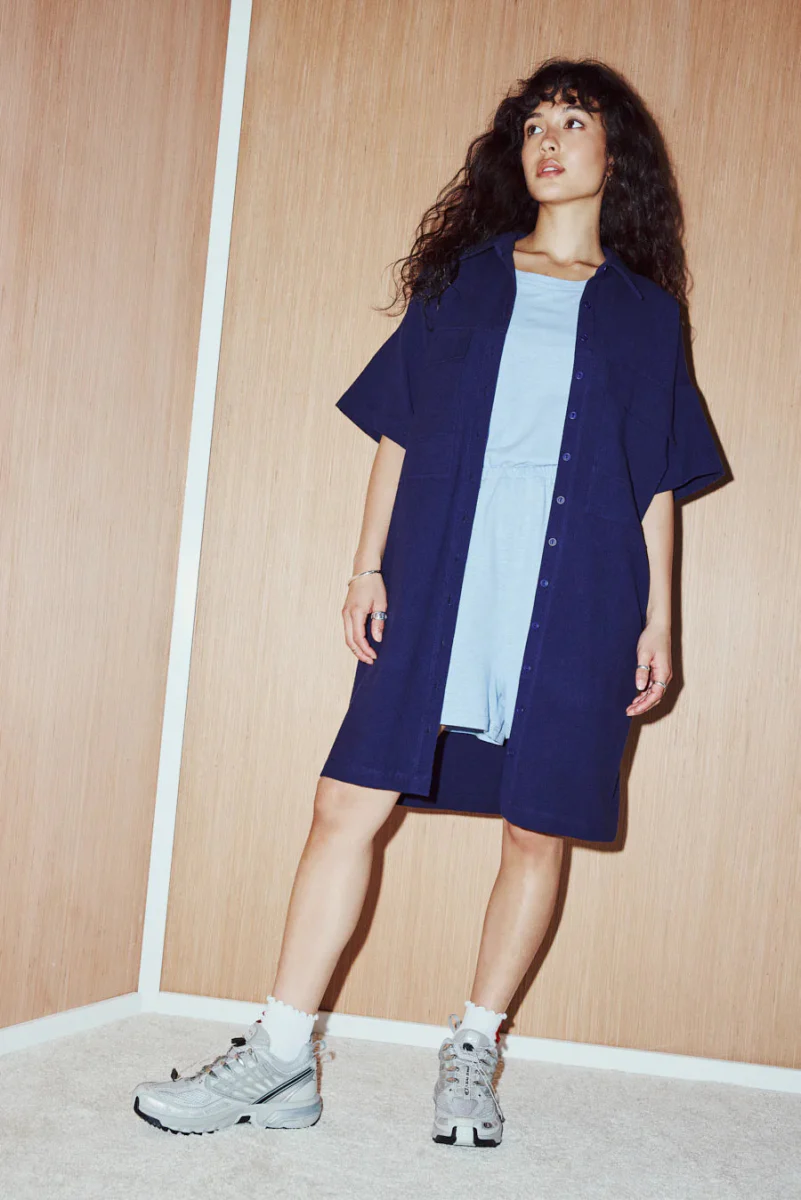 Eve Gravel Veil Shirt Dress - Various Colours (Online Exclusive) - Image 5