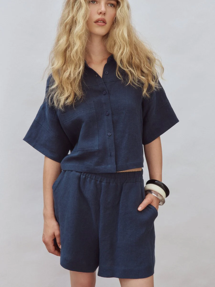 Eve Gravel Will Shorts - Petrol (In Store) - Image 5
