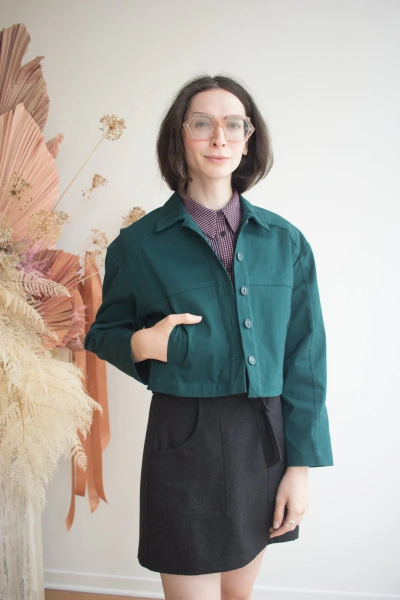 Eve Gravel Zaria Jacket- Emerald or Black (Online Exclusive)