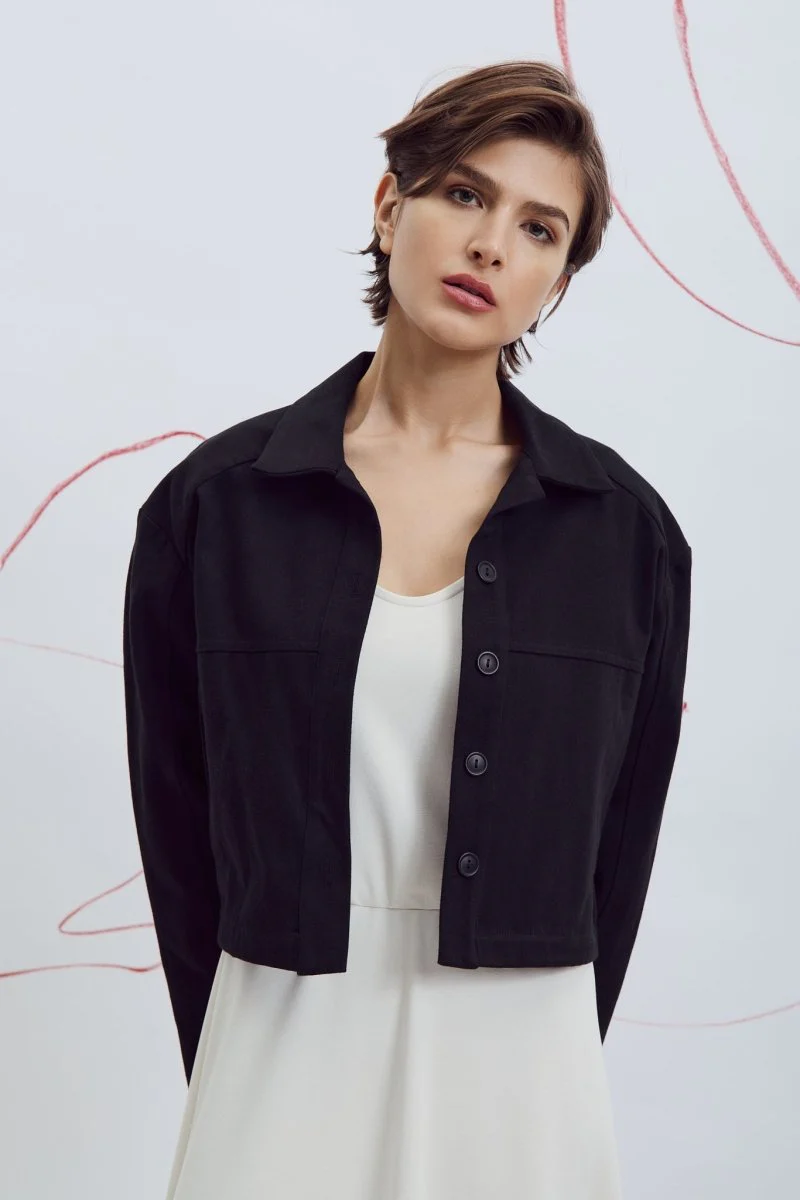 Eve Gravel Zaria Jacket- Emerald or Black (Online Exclusive) - Image 7