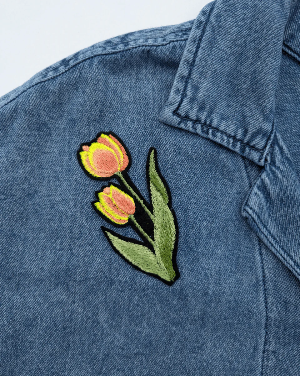 Filorama Tulip Patch (Black or White Background)