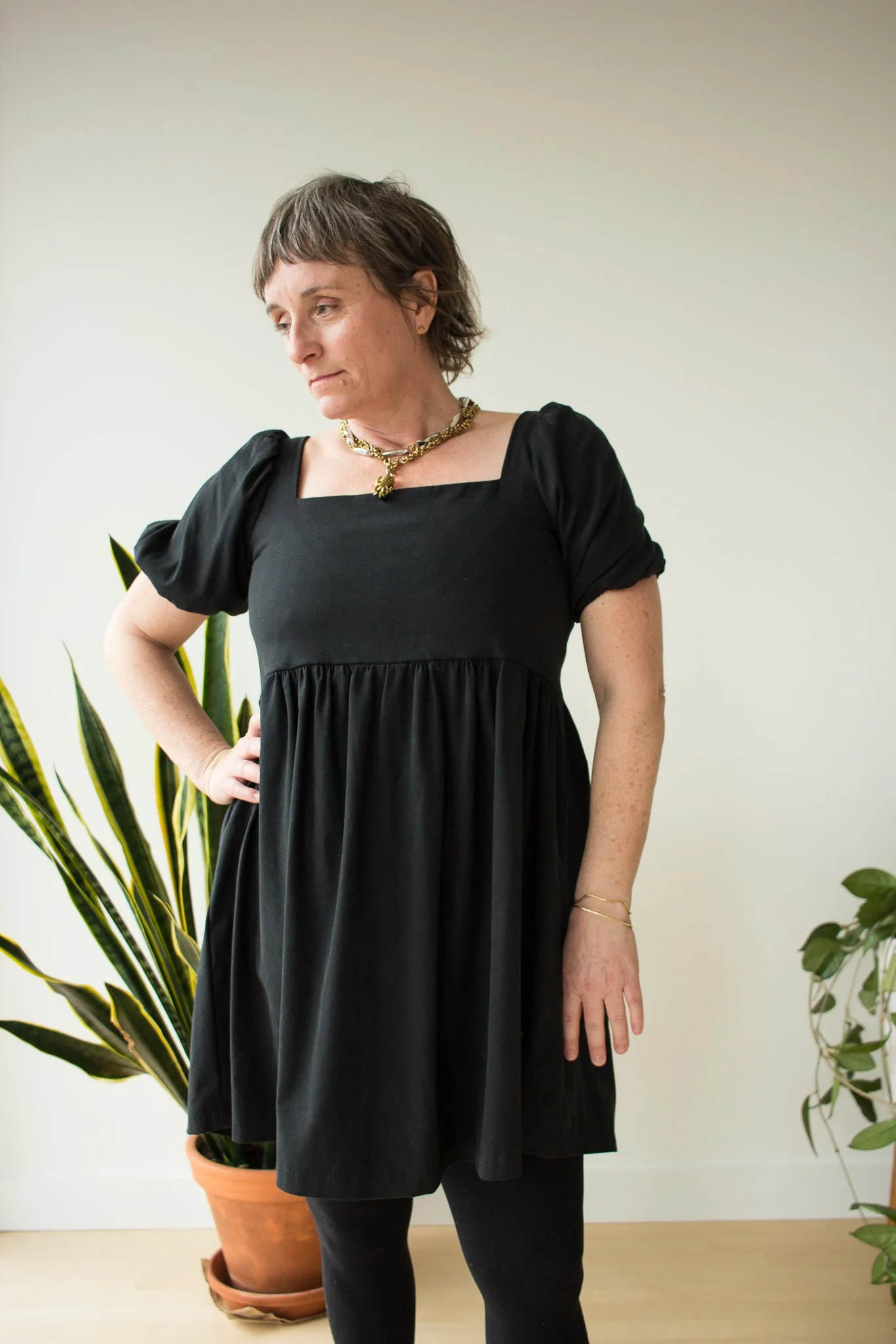 Genia Evelina Angelia Dress (Black Tencel) - Image 4