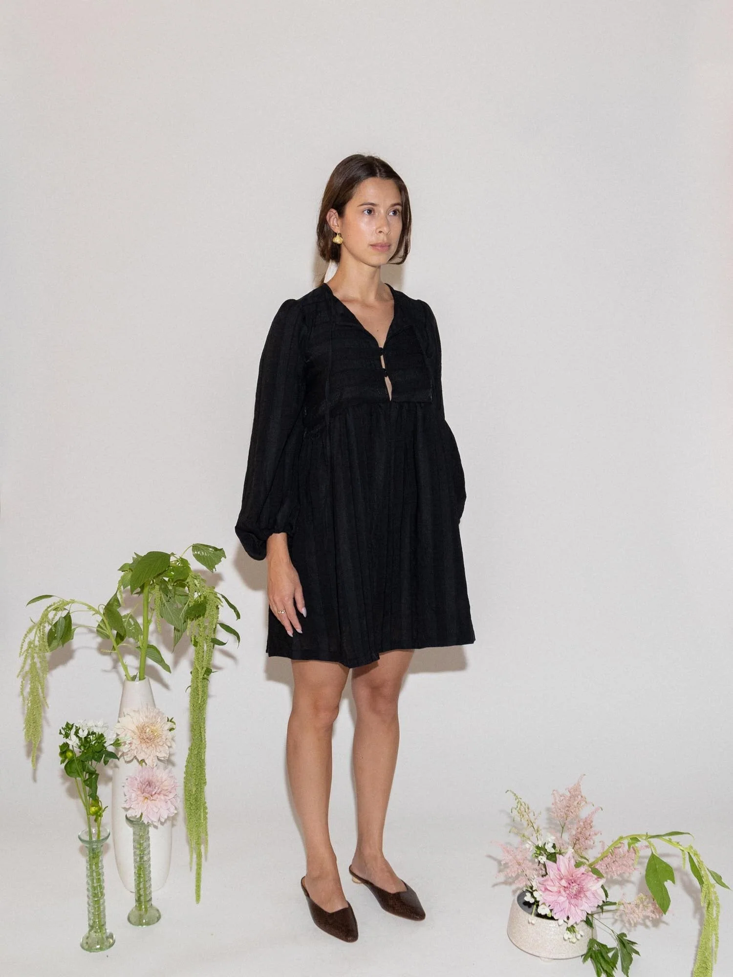 Genia Evelina Clio Dress (Black) - Image 4