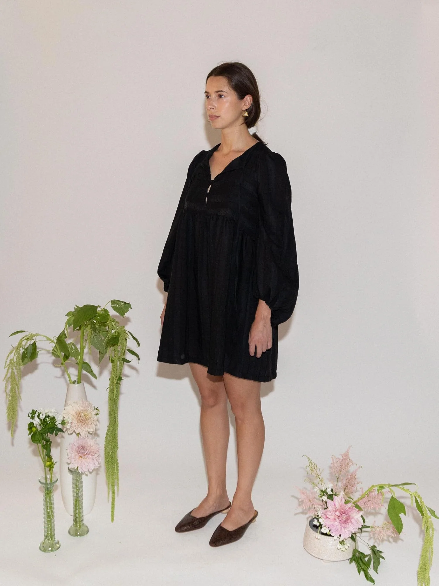 Genia Evelina Clio Dress (Black) - Image 5