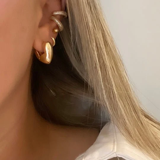 Hailey Jane Lenny Earrings (Gold or White Gold) - Image 2