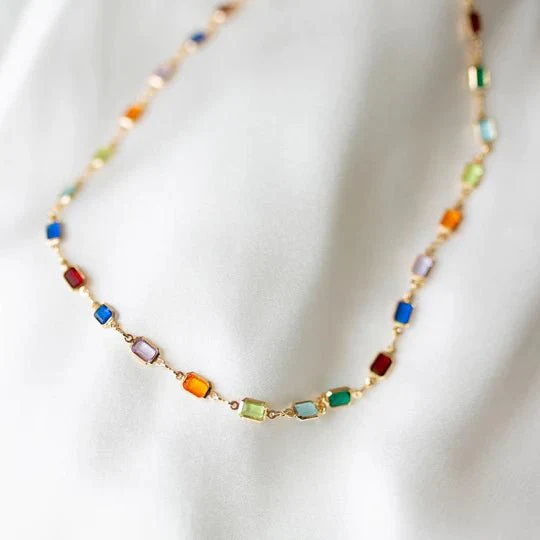 Hailey Jane Nadia Necklace (Pastel or Jewel Tone) - Image 10