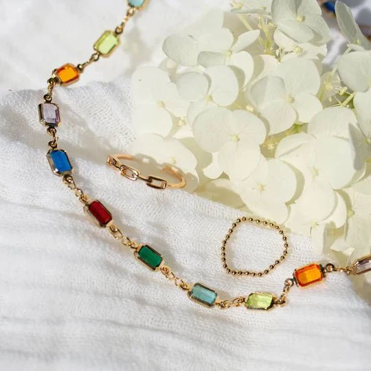 Hailey Jane Nadia Necklace (Pastel or Jewel Tone) - Image 14