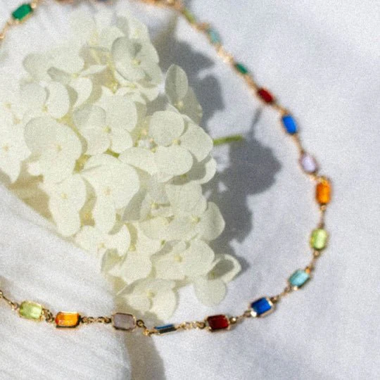 Hailey Jane Nadia Necklace (Pastel or Jewel Tone) - Image 9