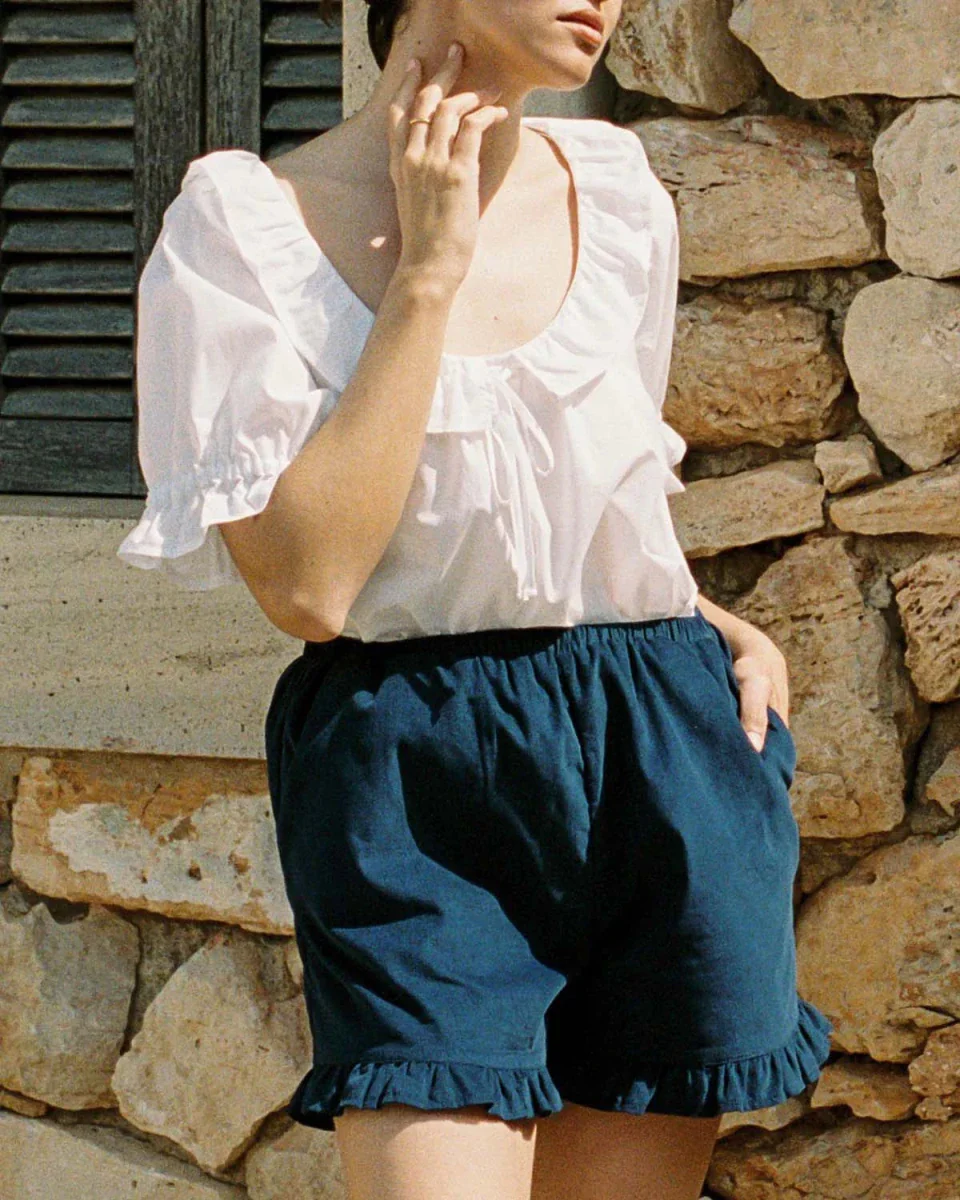 Harly Jae Clementine Shorts (Navy Micro Corduroy) - Image 10