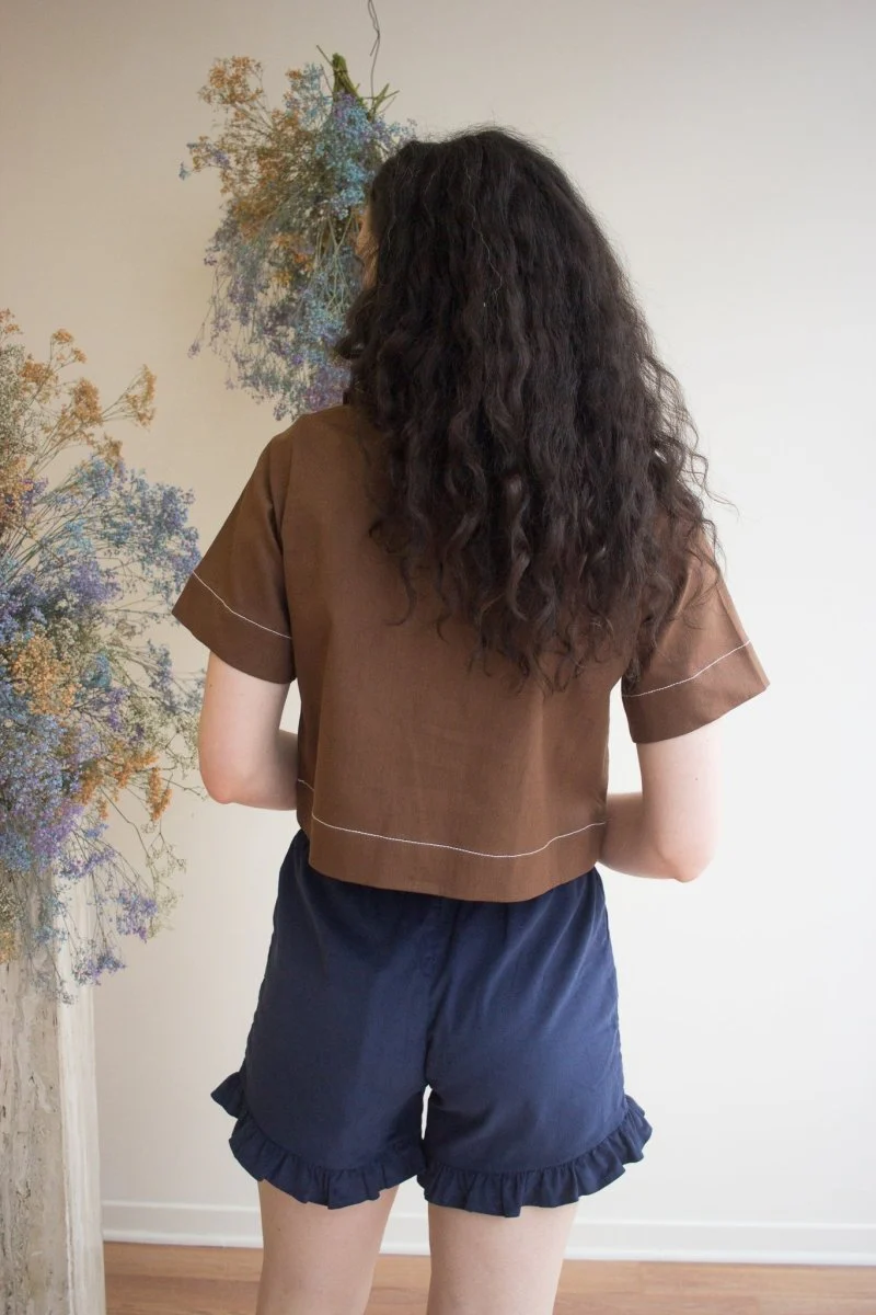 Harly Jae Clementine Shorts (Navy Micro Corduroy) - Image 4