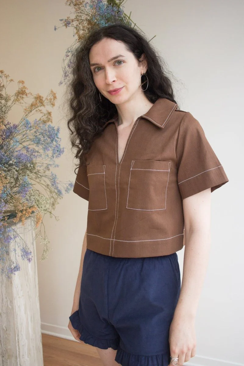 Harly Jae Clementine Shorts (Navy Micro Corduroy) - Image 9