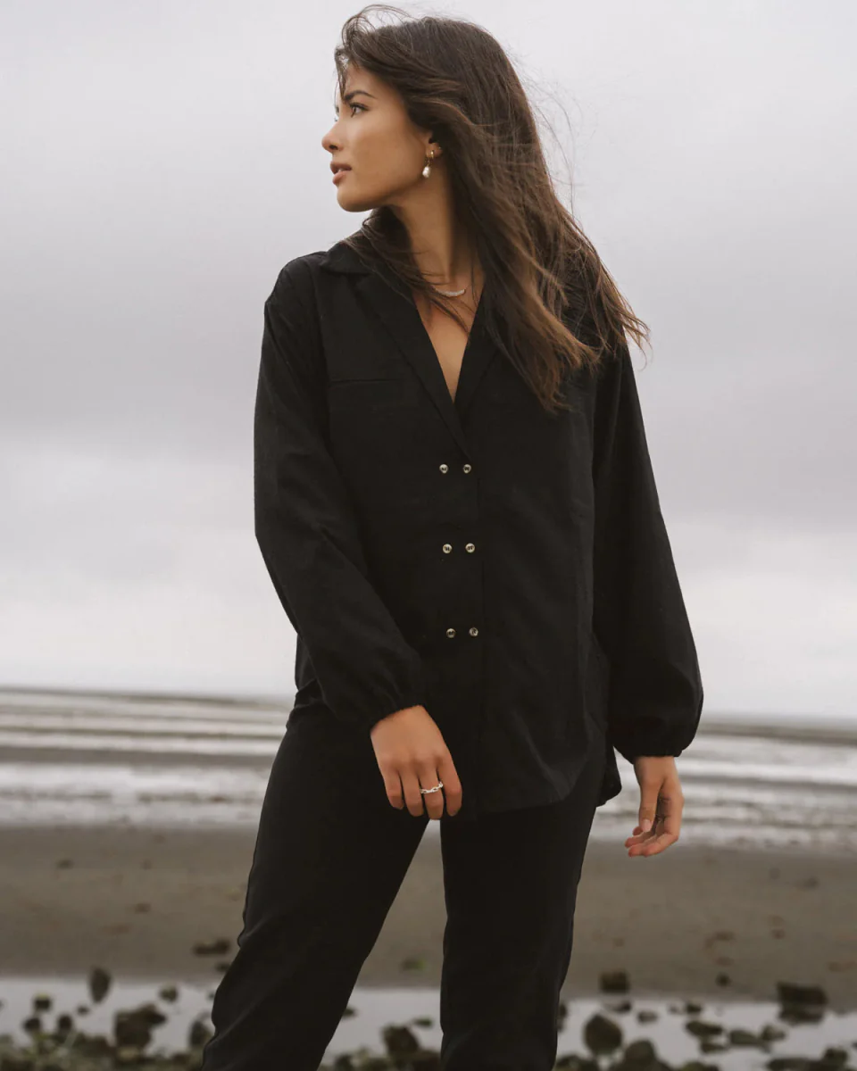 Harly Jae House Blouse (Black) - Image 9