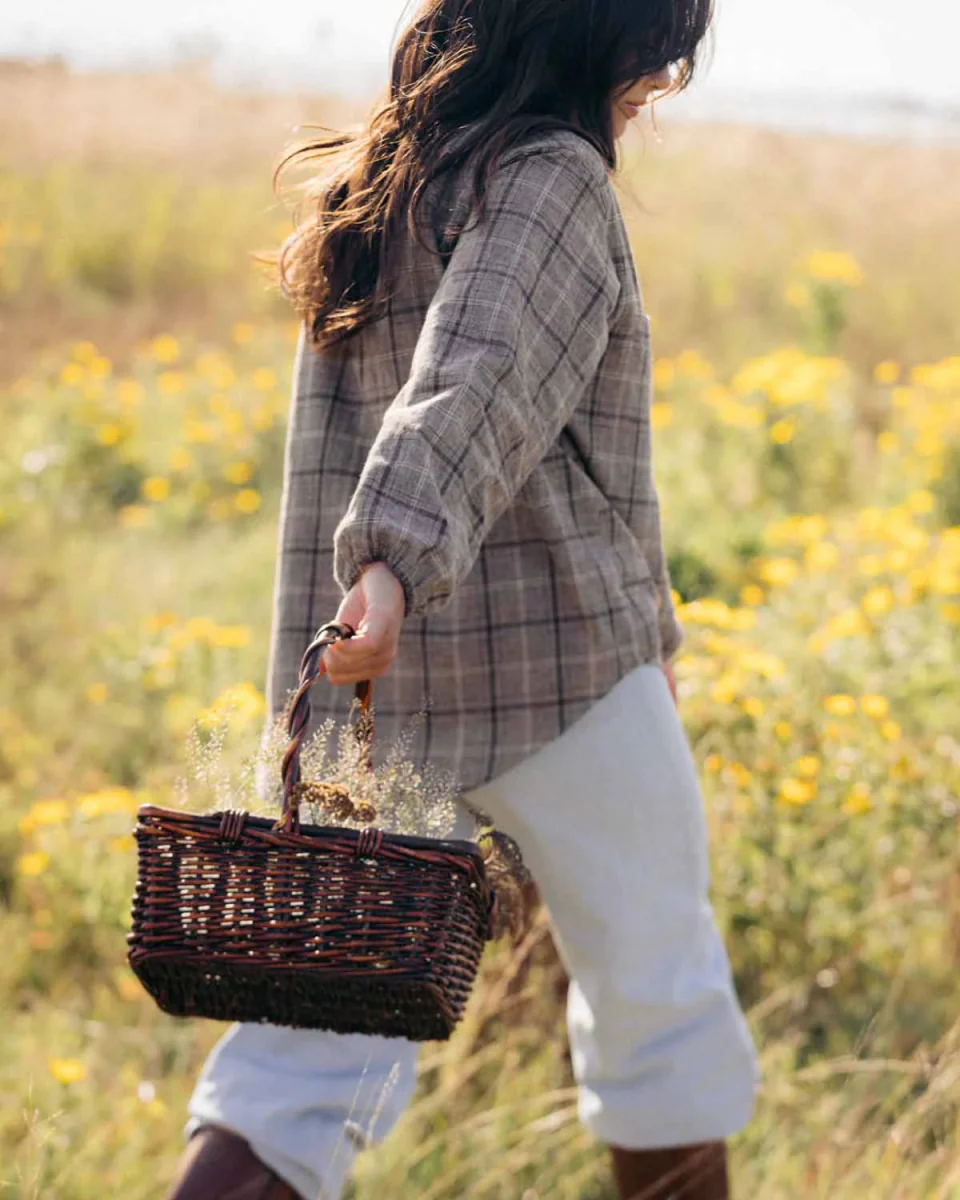 Harly Jae House Blouse (Brown Plaid) - Image 11