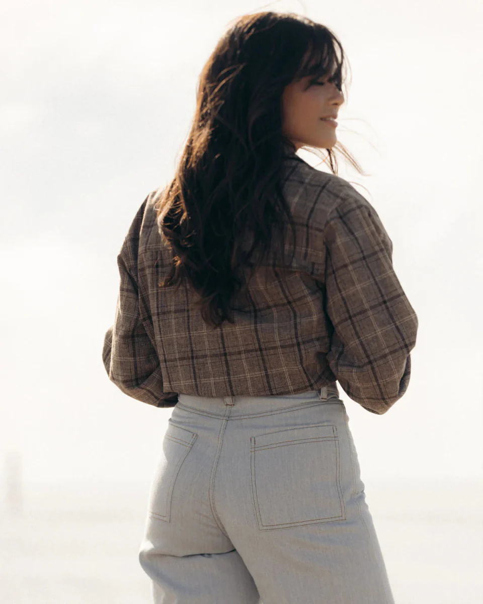 Harly Jae House Blouse (Brown Plaid) - Image 14