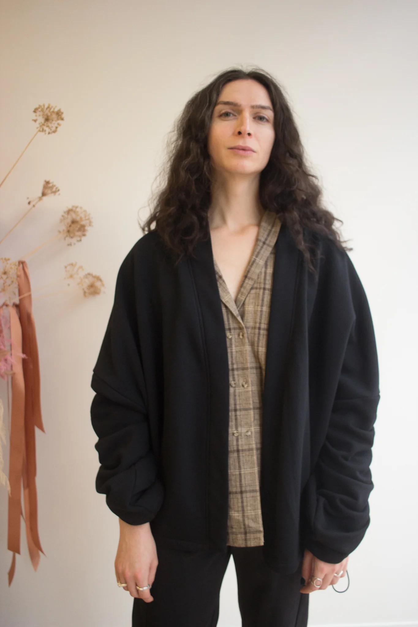 Harly Jae House Blouse (Brown Plaid) - Image 6