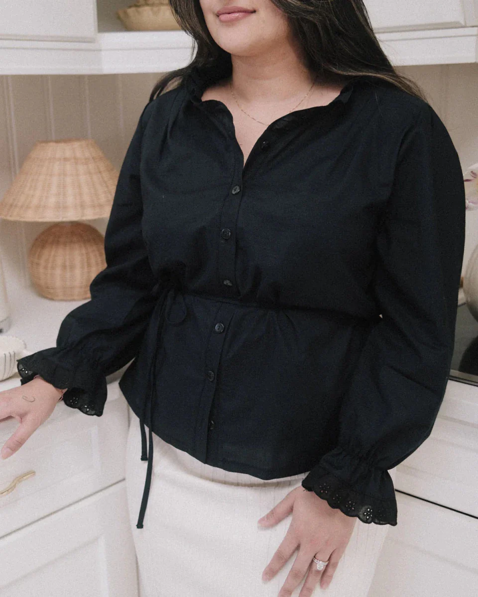 Harly Jae Le Chemisier Blouse (Black) - Image 5