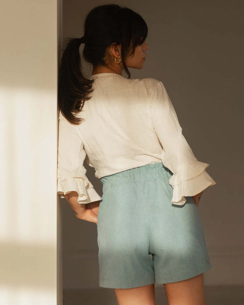 Harly Jae Lolita Blouse (Natural Checkered) - Image 8