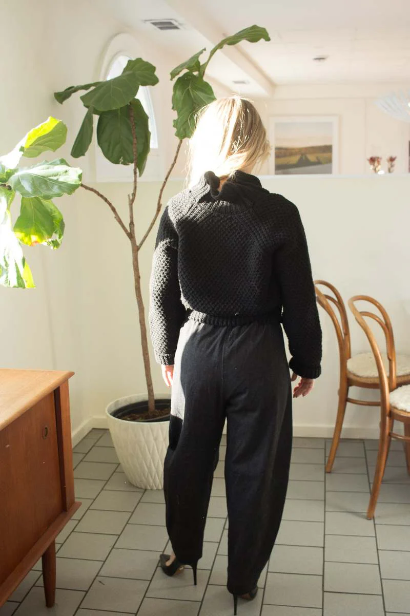 Harly Jae Meadow Zip Cardigan (Black) - Image 11