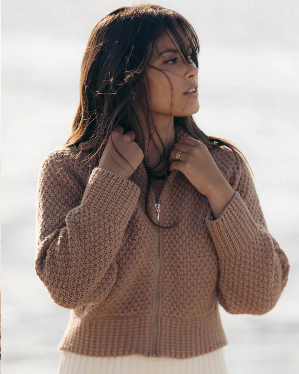 Harly Jae Meadow Zip Cardigan (Camel) - Image 6