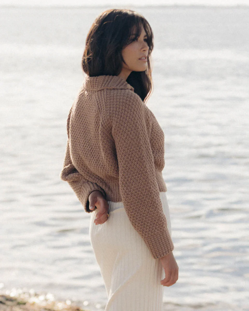 Harly Jae Meadow Zip Cardigan (Camel) - Image 8