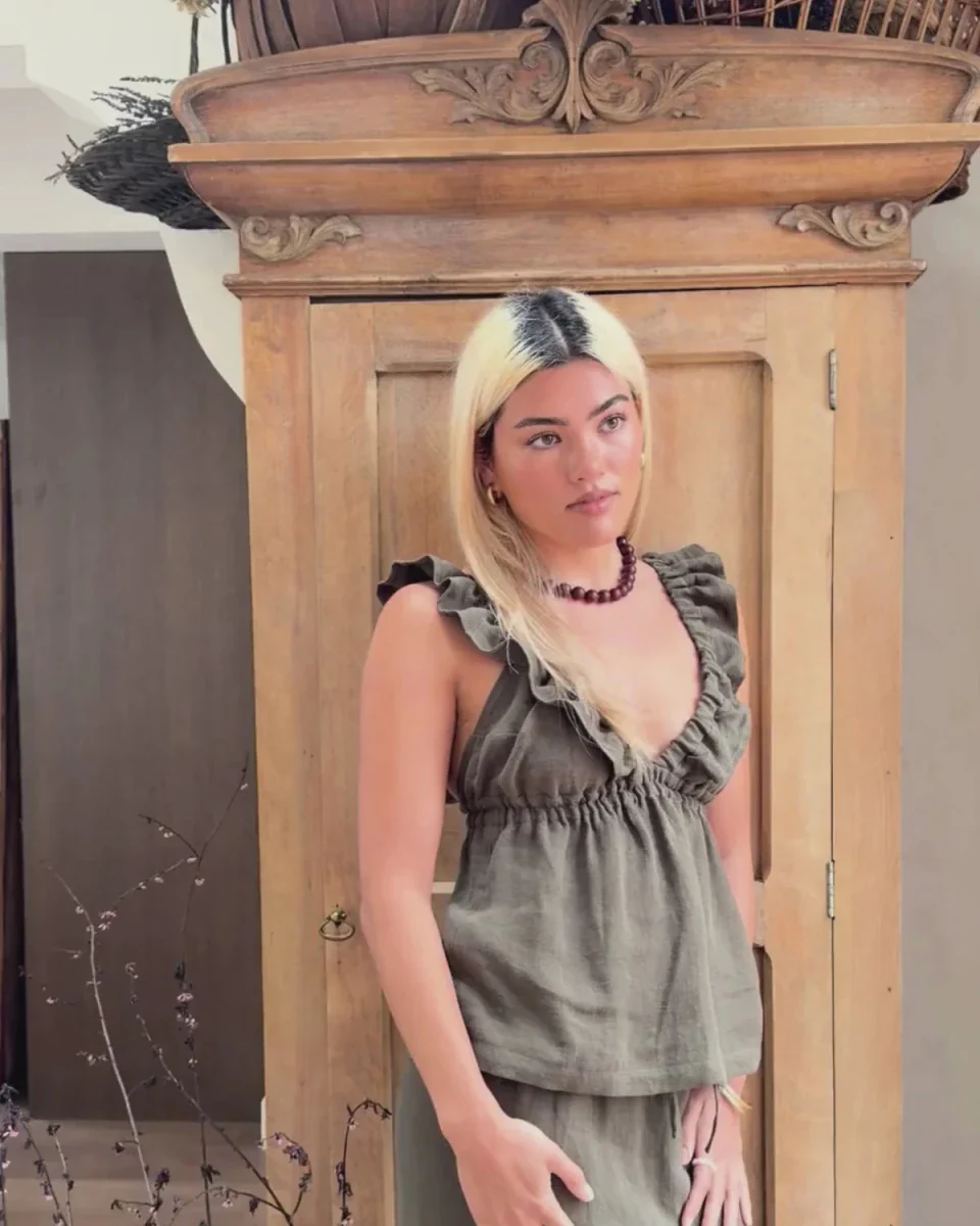 Harly Jae Milos Top (Olive) - Image 7