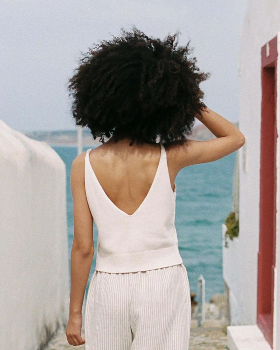 Harly Jae Mumur Knit Tank (Cream) - Image 4
