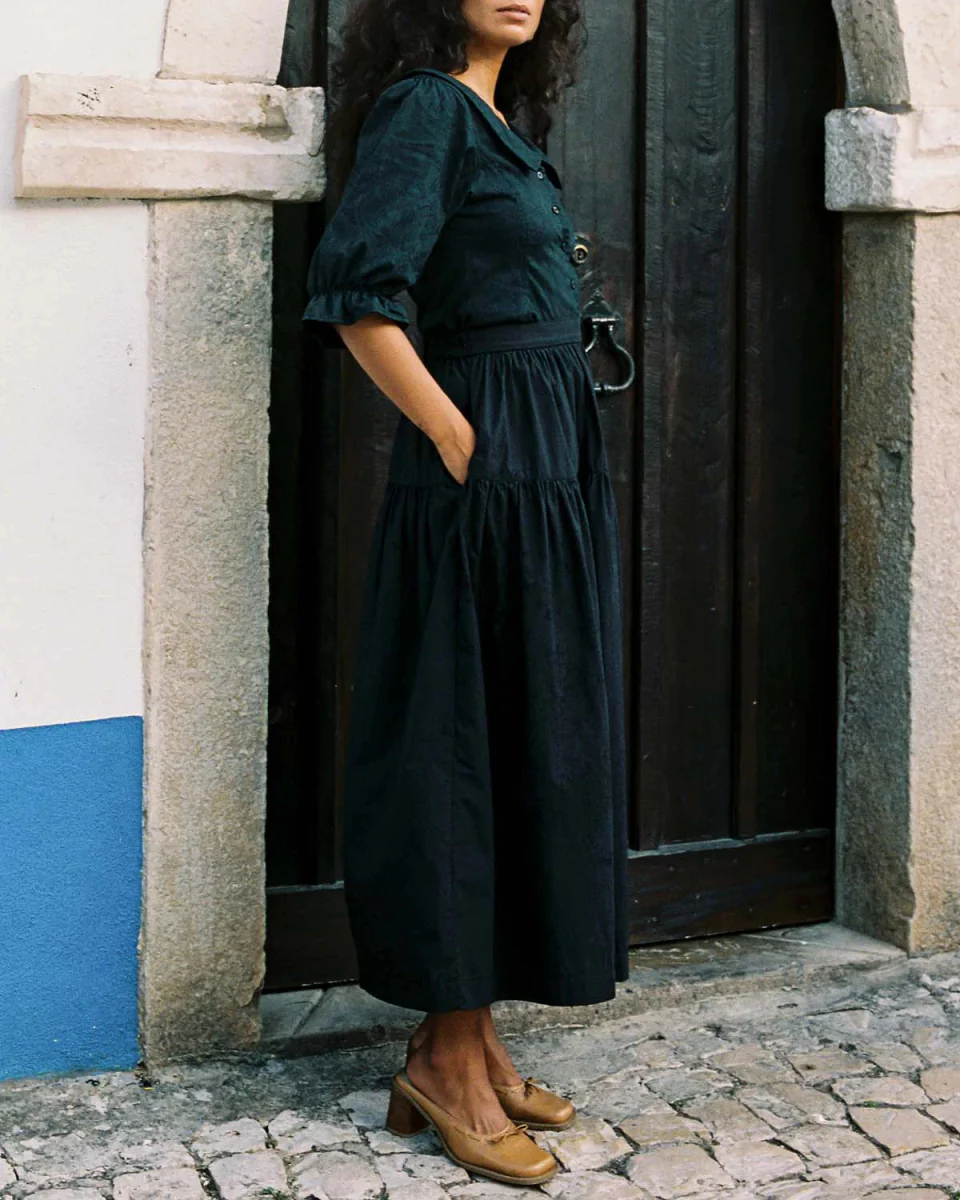 Harly Jae Prairie Skirt (Black) - Image 3