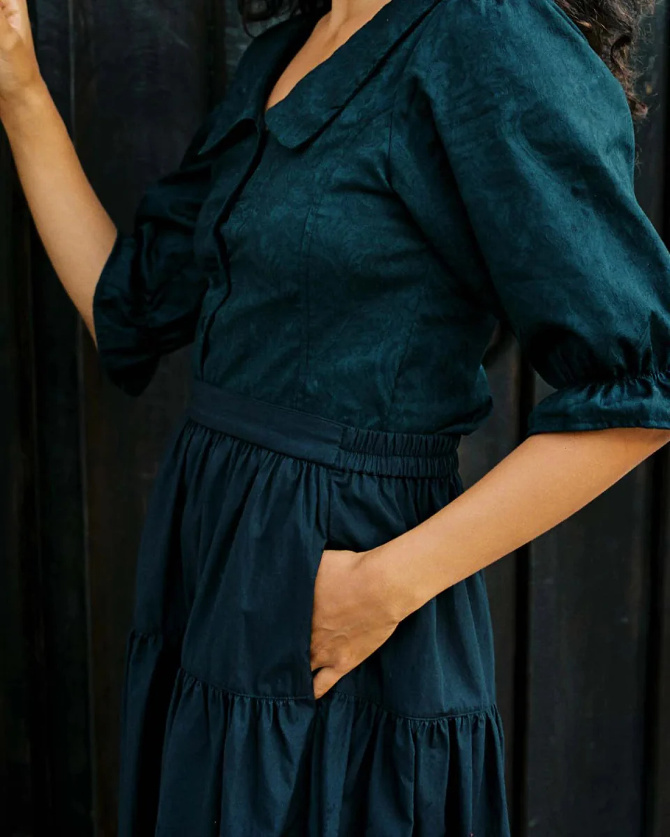 Harly Jae Prairie Skirt (Black) - Image 4