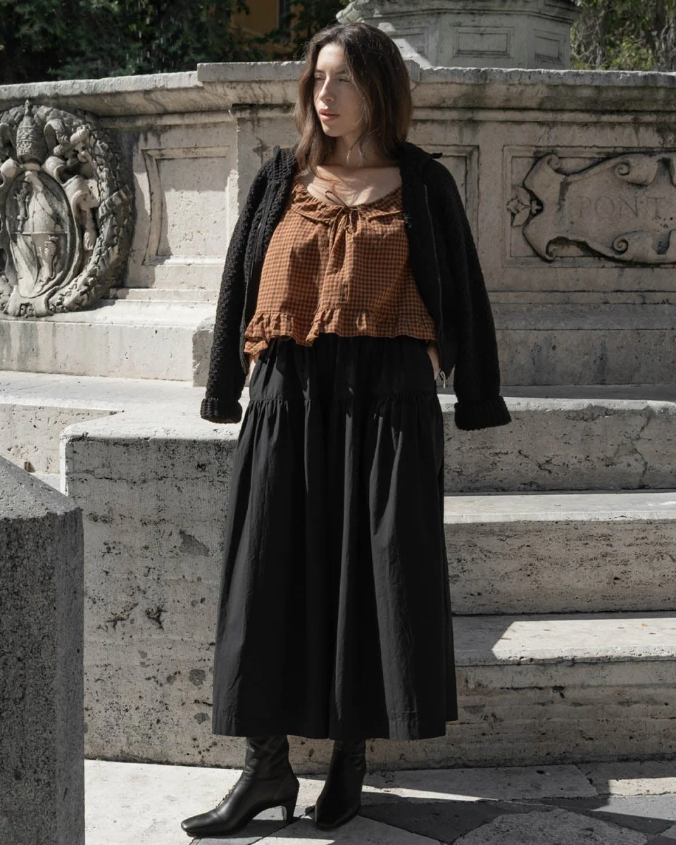 Harly Jae Prairie Skirt (Black) - Image 6
