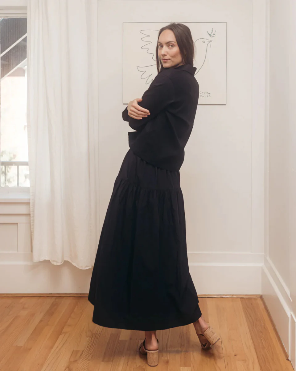 Harly Jae Prairie Skirt (Black) - Image 8
