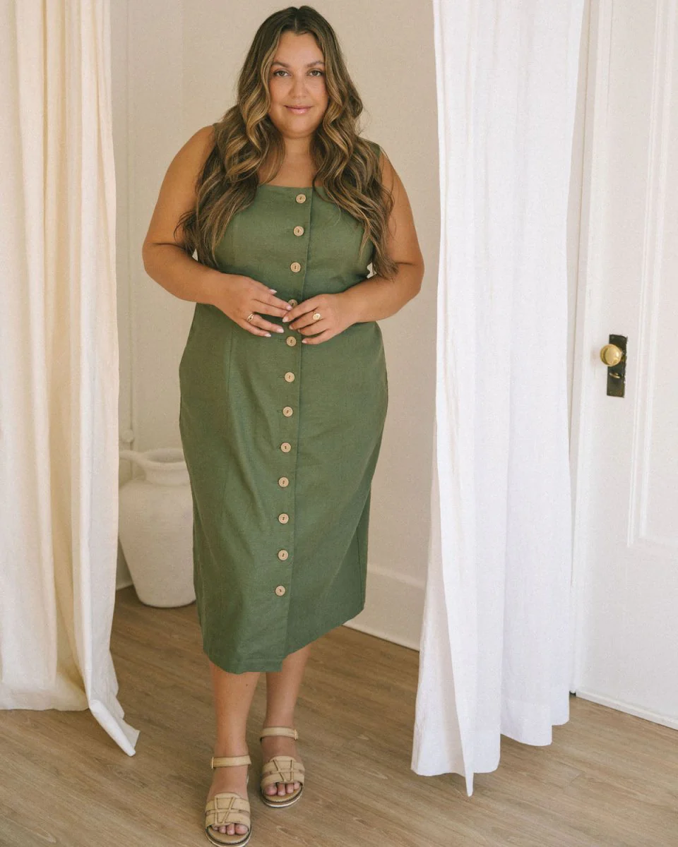 Harly Jae Provence Dress (Pistachio) - Image 10