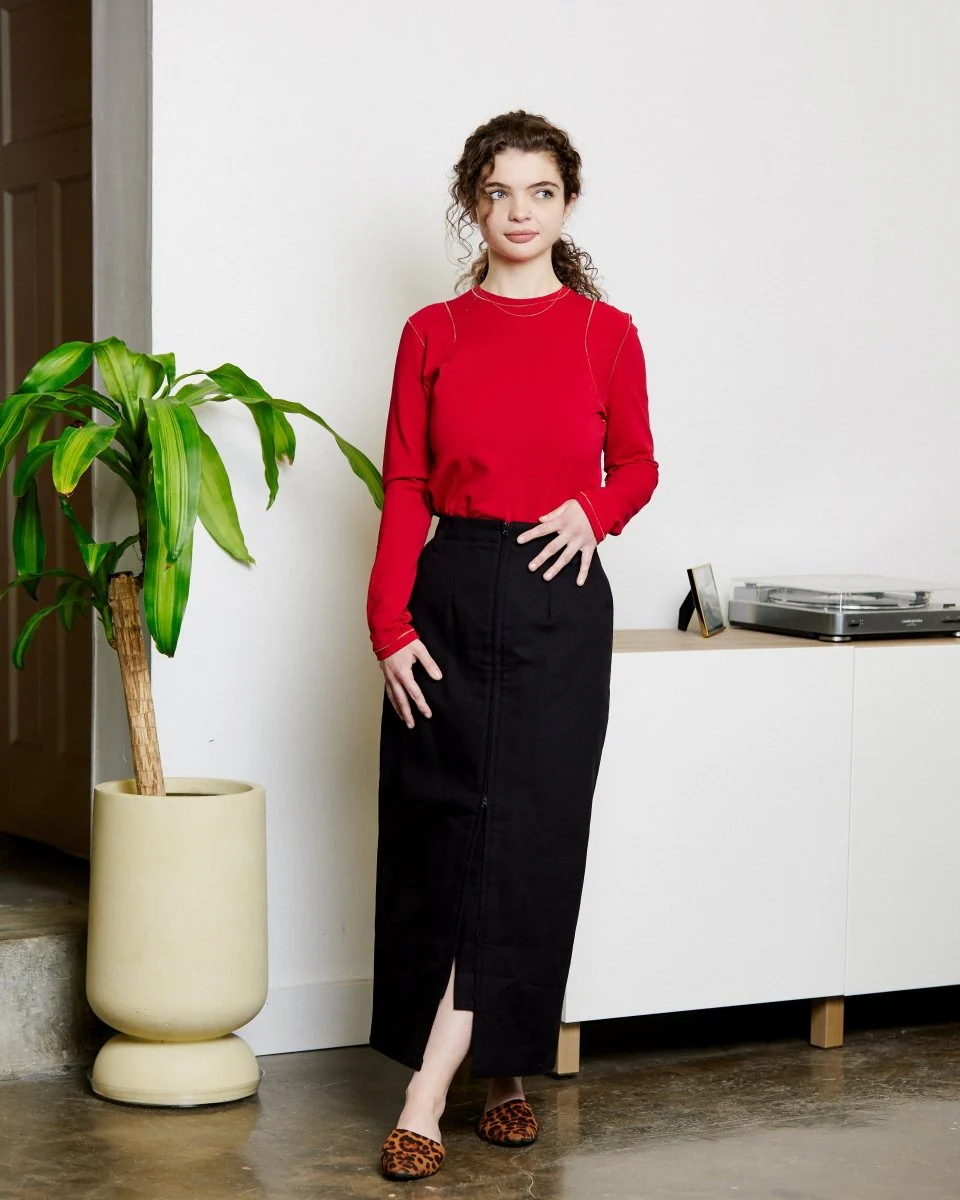 Harly Jae Zipper Skirt (Black) - Image 10