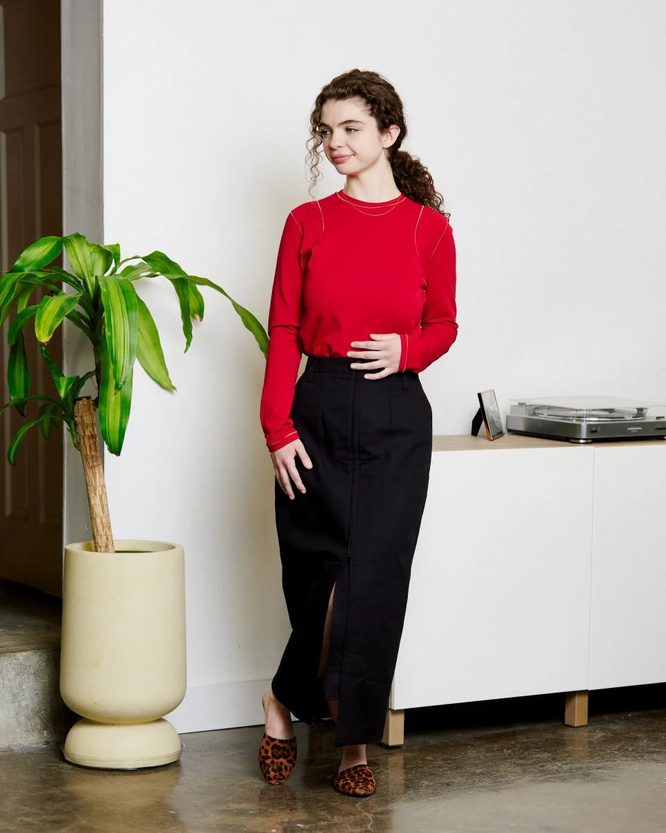 Harly Jae Zipper Skirt (Black) - Image 11