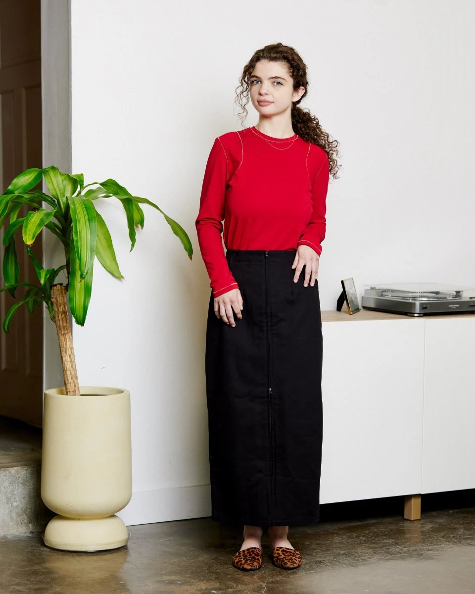 Harly Jae Zipper Skirt (Black) - Image 16