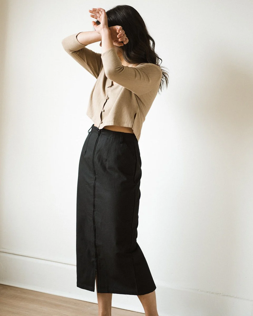 Harly Jae Zipper Skirt (Black) - Image 18