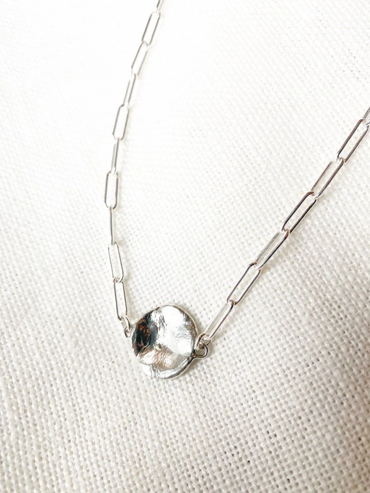 Hawkly Adobe Chain Link Necklace (Bronze or Silver) - Image 2